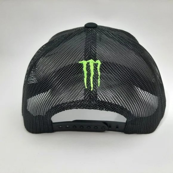 Retro Classic Style Racing Gear Monster Energy Embroider Curved Bill MX SXS Hat main image 5